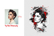 Watercolor Canvas Frame Art Effect, an Action Add-On by MRI STUDIO (Thumbnail 10 of 34)