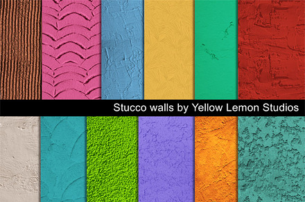 Stucco wall backgrounds
