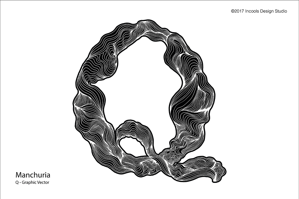 Manchuria, A-Z Unique Graphic Letter, an Illustration by Incools (Photo 2 of 7)