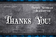 Ornate victorian blackletter, a Blackletter Font by Wow Magic (Thumbnail 3 of 3)