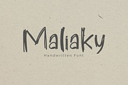 Maliaky Handwriting Font, a Handwritten Font by NTC Graphic (Thumbnail 1 of 9)