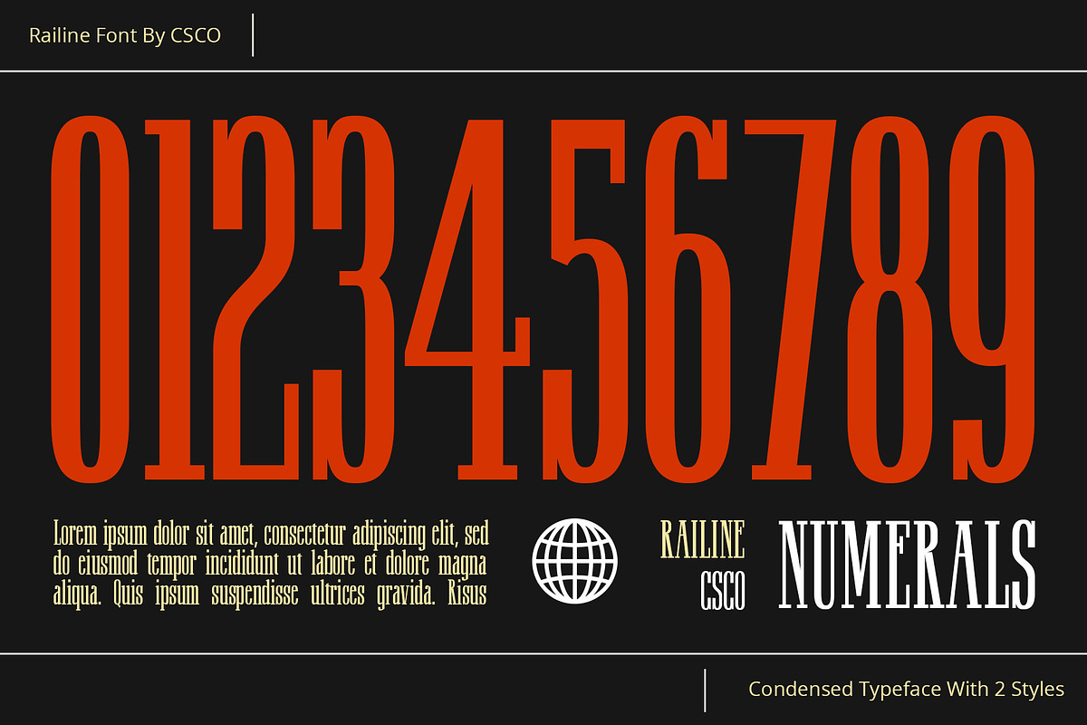 Railine – Condensed Serif, a Serif Font by Craft Supply Co. (Photo 4 of 8)