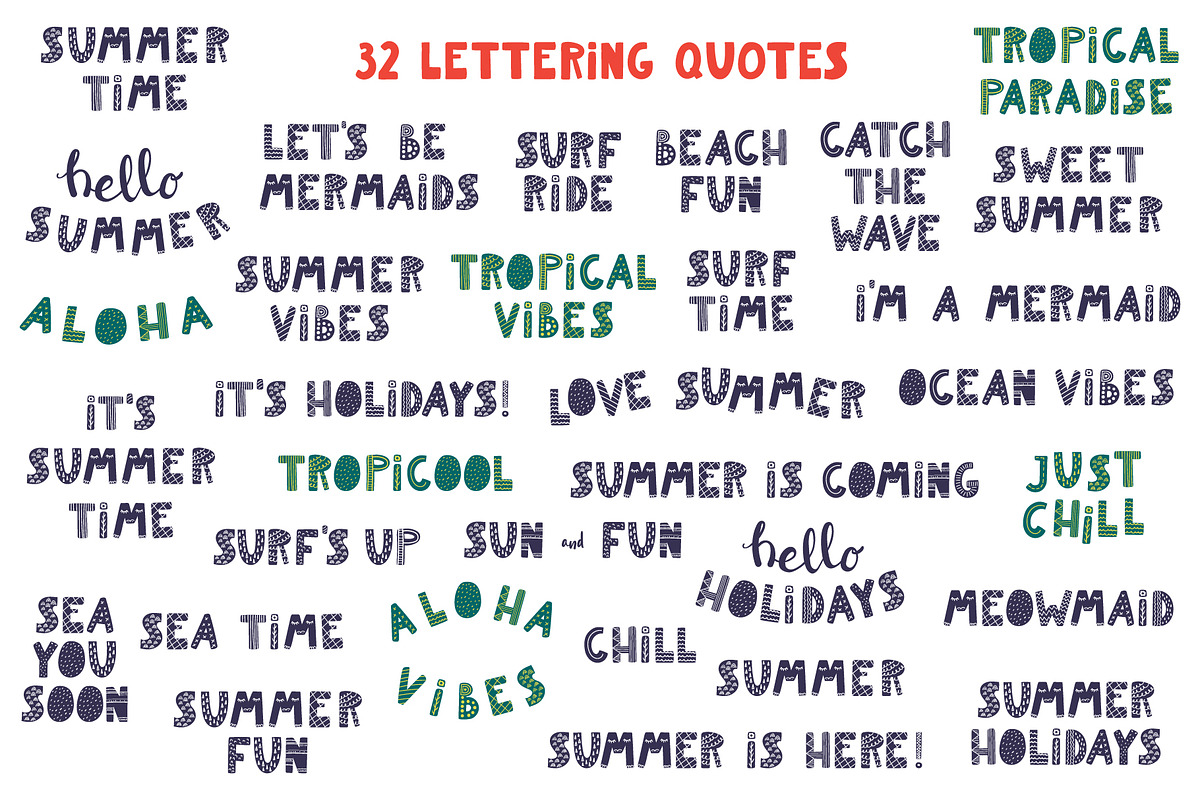 Summer Vibes, Cute Animals Graphics, an Animal Illustration by sceptical cactus (Photo 6 of 13)