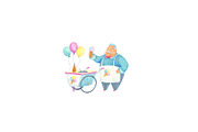 Watercolor Ice Cream clipart., a Decorative Illustration by Kattarina Po (Thumbnail 9 of 9)