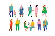 People crowd vector set, a Person Illustration by Vector_Art (Thumbnail 4 of 8)