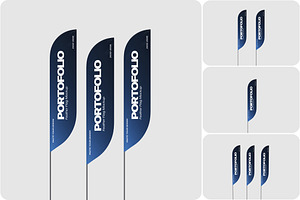 Feather Flag Mockup
