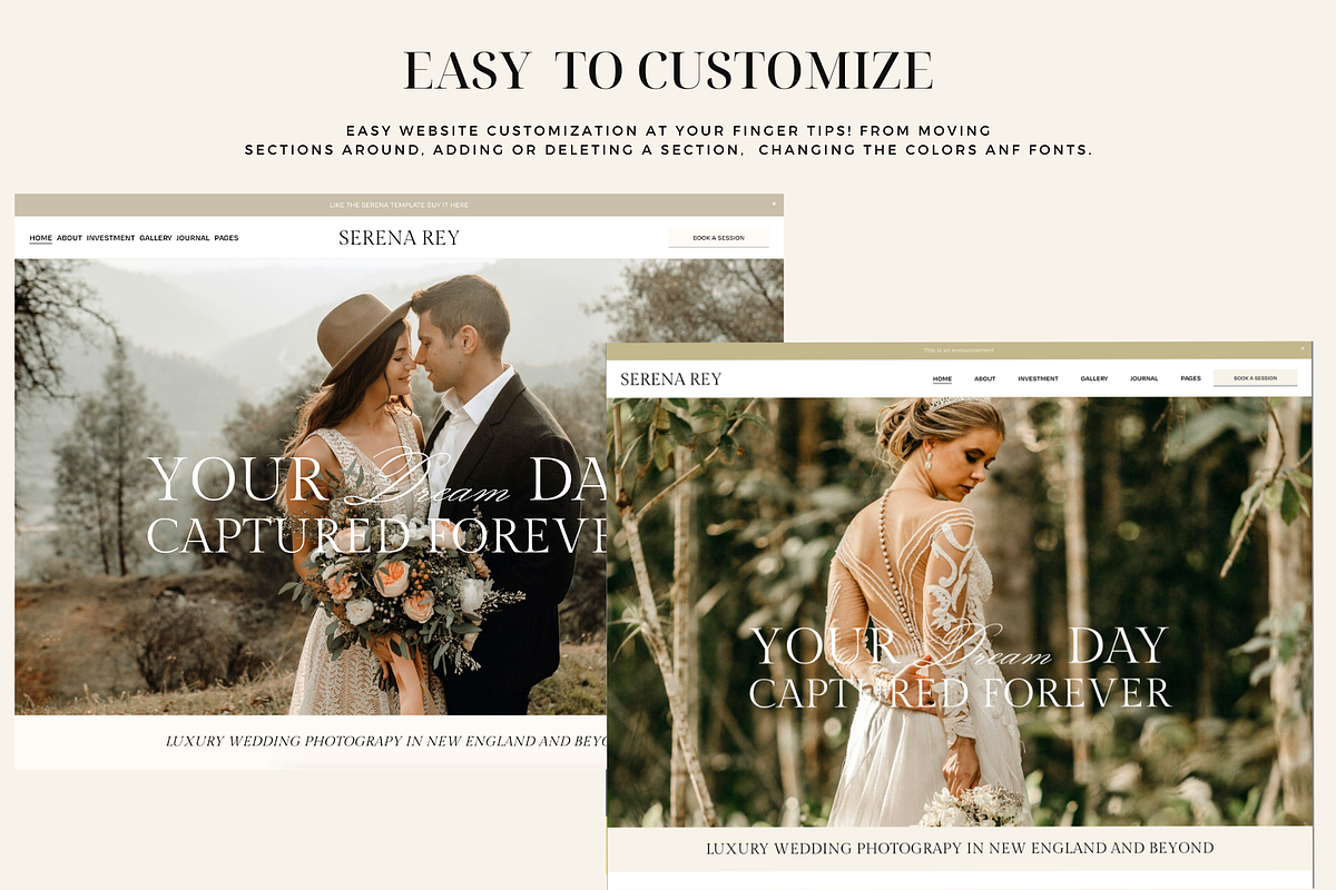 Squarespace 7.1 Template Serena Rey, a Squarespace Template by thrivedigitally (Photo 6 of 9)