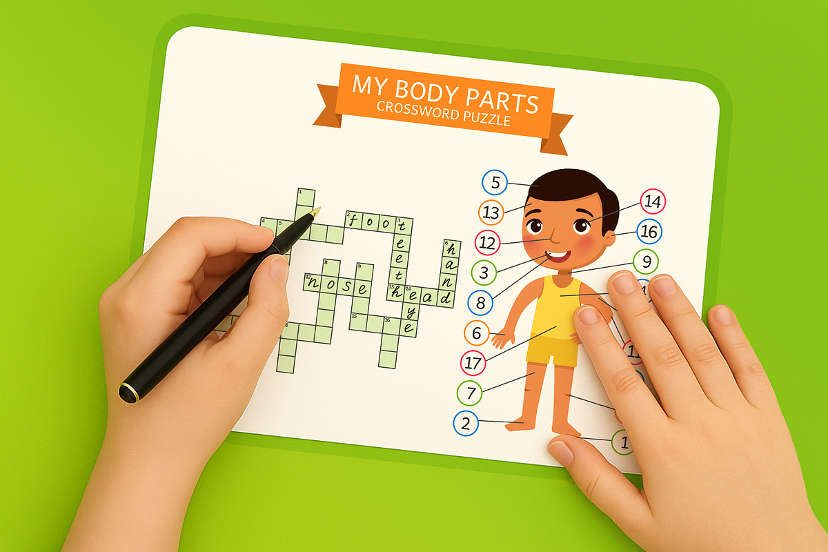My Body Parts. Educational Flashcard, an Education Illustration by Valin Malin (Photo 7 of 7)
