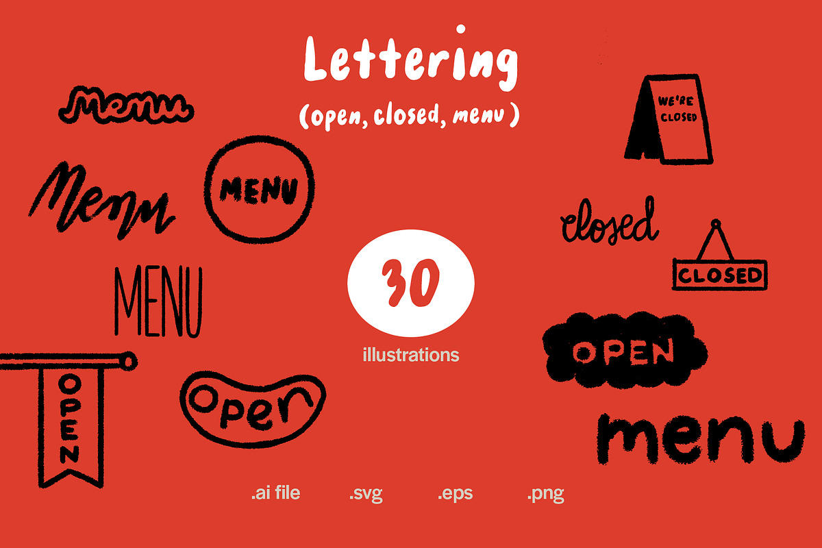 Cafe, Restaurant, Food & Drinks Pack, a Graphic by Plainly Simple Store (Photo 16 of 20)