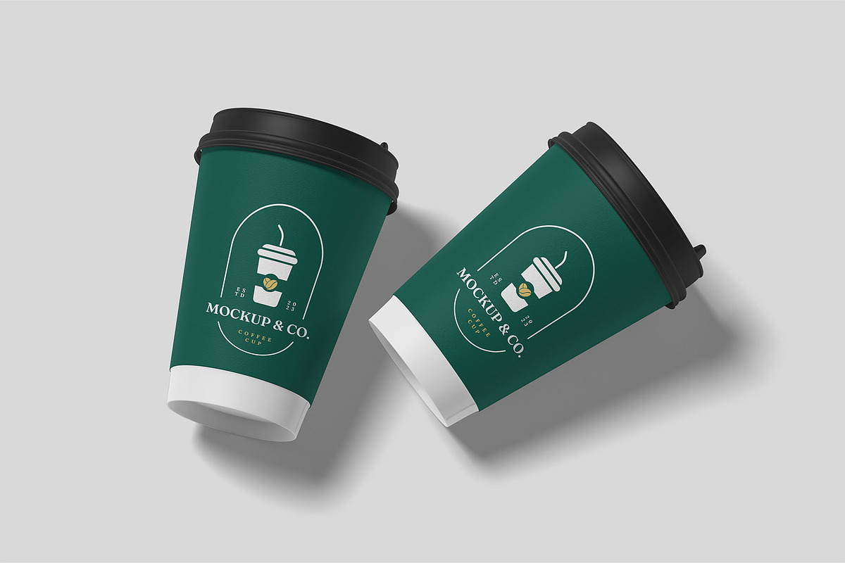 Paper Coffee Cup Mockups | Caffeine, a Cups & Container Mockup by Compositing Studio (Photo 13 of 20)
