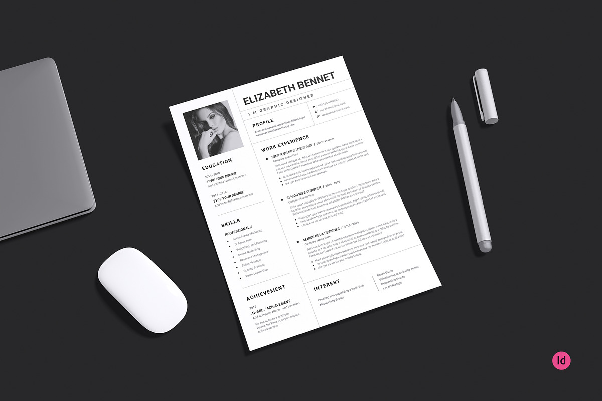CV Resume Template, a Resume Template by Art Design Shop (Photo 6 of 6)