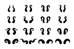Collection of fantasy horns, an Animal Illustration by GraphiShop