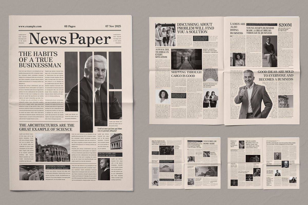 Classic And Professional Newspaper, a Magazine Template by ContestDesign (Photo 1 of 2)