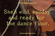 Ranch Life Western Display Font, a Handwritten Font by Sarah Baker (Thumbnail 7 of 8)