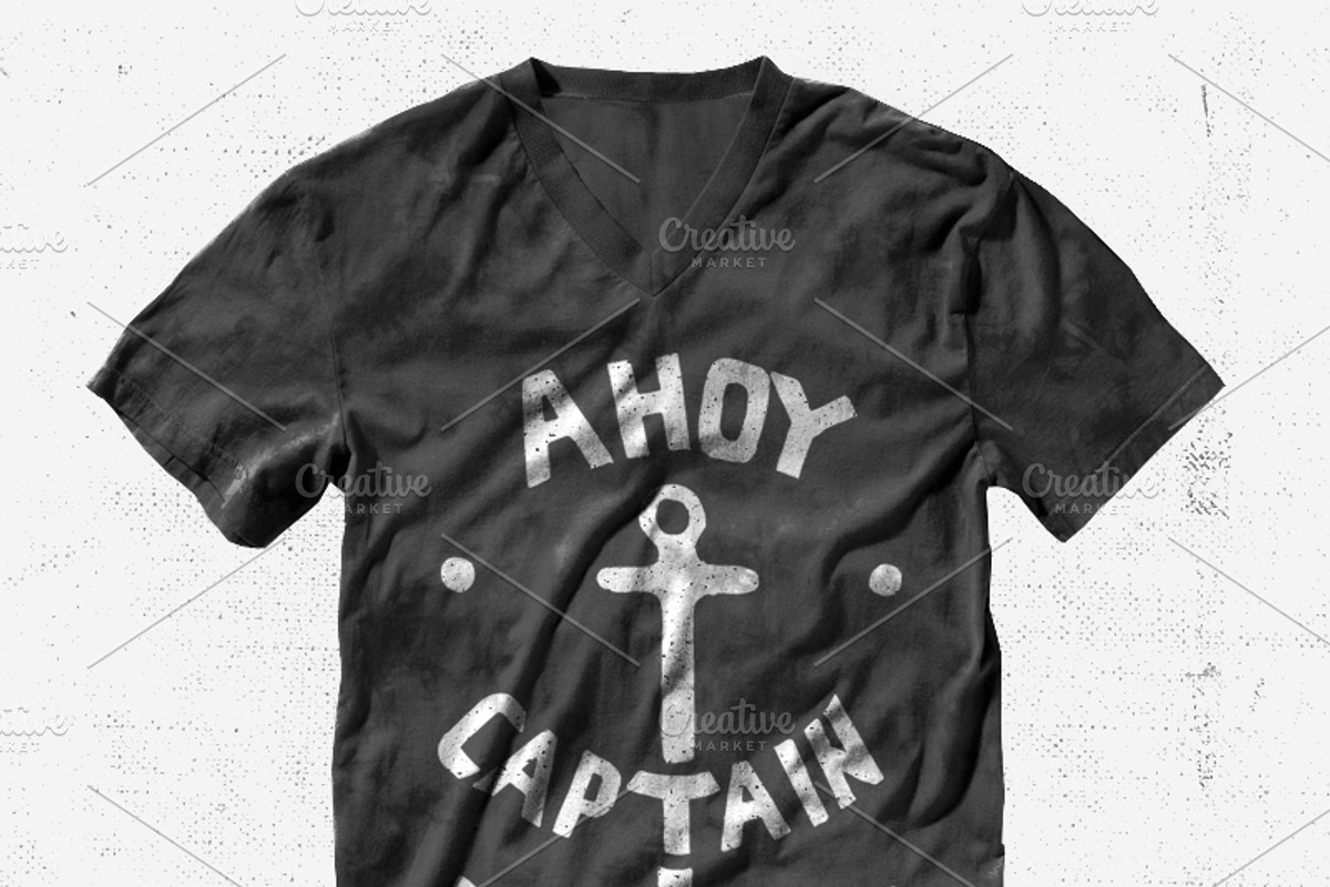 Ahoy Captain - T-shirt Design, an Illustration by Creatiph Market (Photo 1 of 3)
