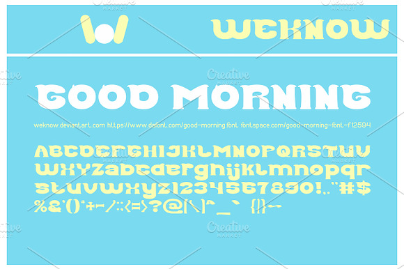 good morning font preview 7