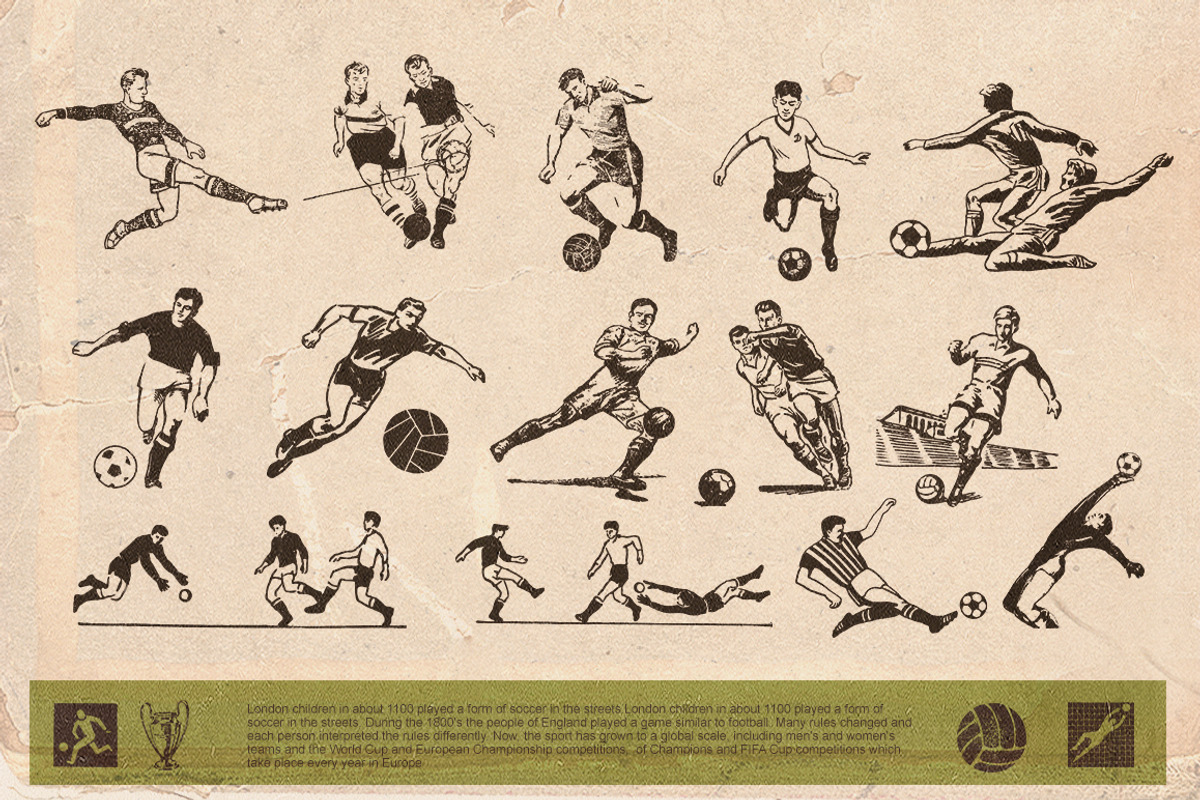 Retro football, an Illustration by Retro Machine (Photo 11 of 13)