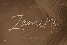 Zamira - Handwritten Font