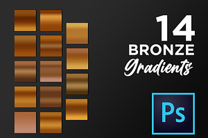 Photoshop Bronze Gradient Set GRD