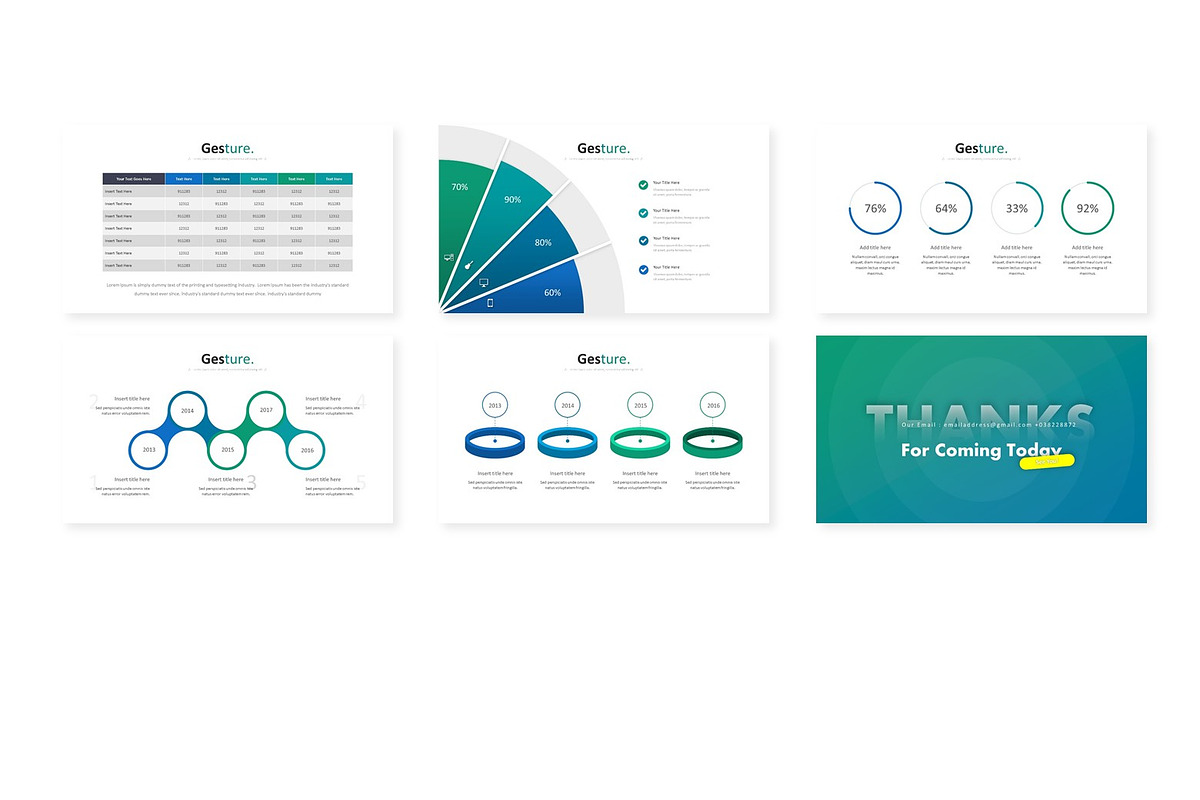 Gesture - Powerpoint Template, a Presentation Template by AQR Studio