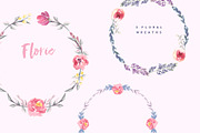 Florie Watercolor Design Kit, an Illustration by KitsPix (Thumbnail 4 of 11)