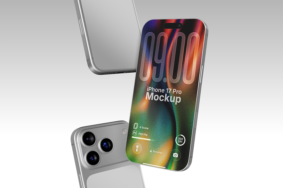 High Quality iPhone 17 Pro Mockup, an iPhone Mockup by Nathatype (Photo 8 of 9)