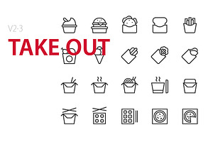 60 Take Out UI Icons