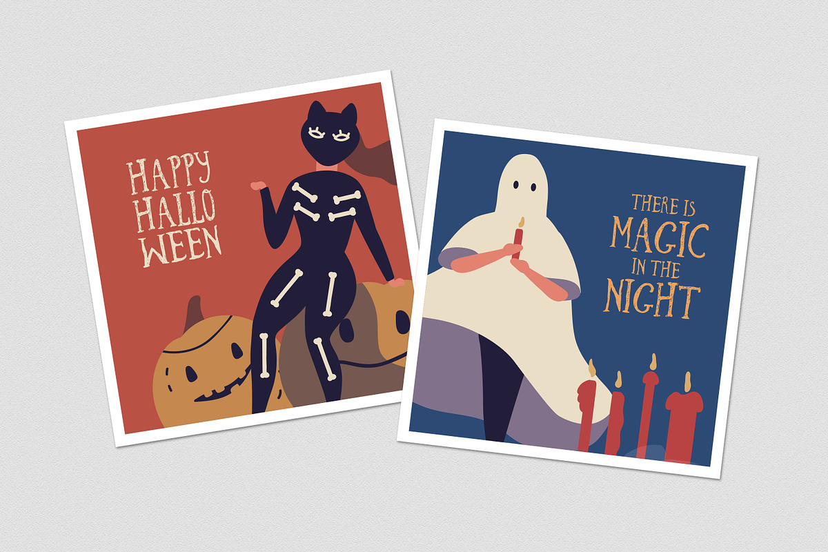 Halloween posters, cards, seamless, a Decorative Illustration by Good Studio (Photo 12 of 15)