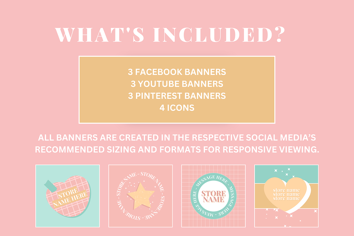 Social Media Banner Templates, a Social Media Template by SunshineStudioBoutique (Photo 3 of 9)