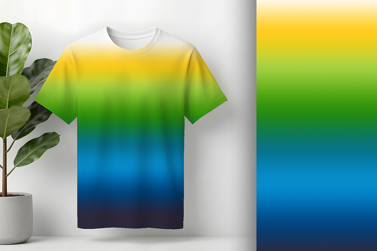 Tropical Gradient Yellow Green Blue, a Background Graphic by Sharon Schwalbe (Photo 2 of 7)