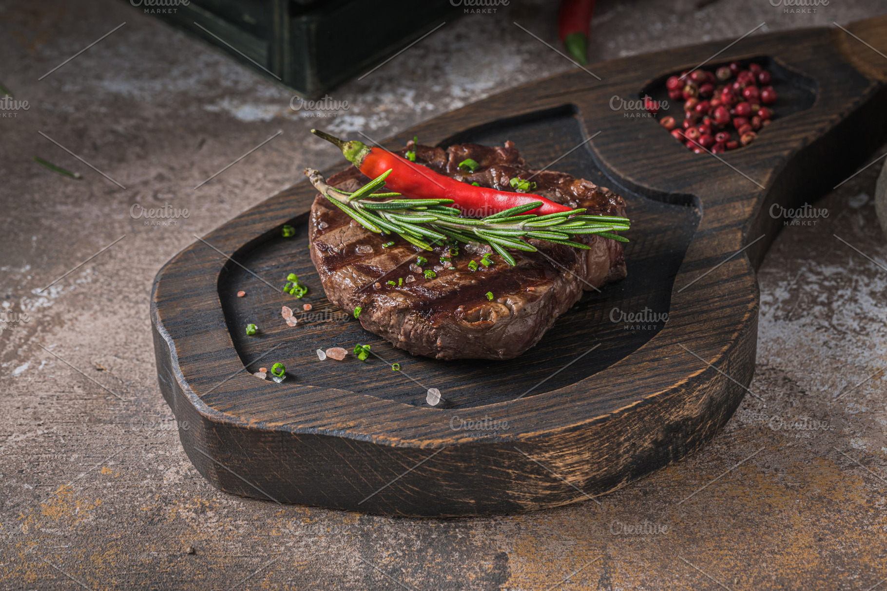 Close view of fillet mignon on, an Abstract Photo by Konstantin K.