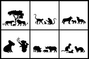 Silhouettes 50 families of animals, an Icon by kozyrevaelena (Thumbnail 2 of 5)