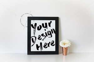 Plain Vertical Frame Mockup 8x10, a Print Template by Pretty Techie