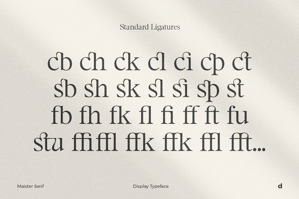 Maister//Display Serif, a Serif Font by Dora Typefoundry (Photo 8 of 20)