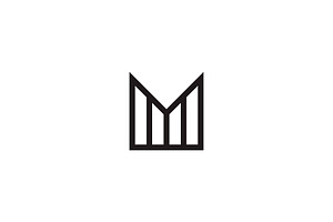 Letter M Monogram Line Logo, a Branding & Logo Template by kurostd