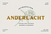 Anderlacht - Vintage Serif + Extras, a Serif Font by Typehand Studio (Thumbnail 1 of 10)