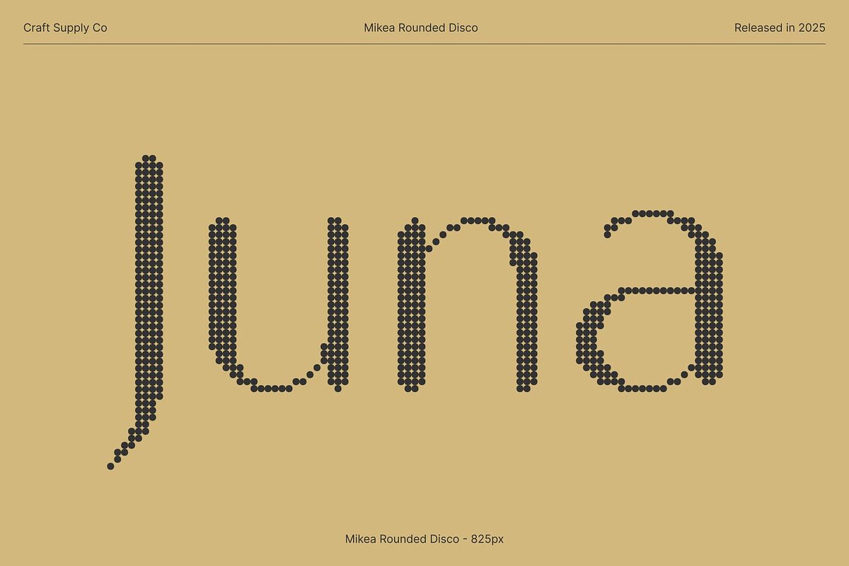 Mikea Rounded Disco, a Sans Serif Font by Craft Supply Co. (Photo 2 of 8)