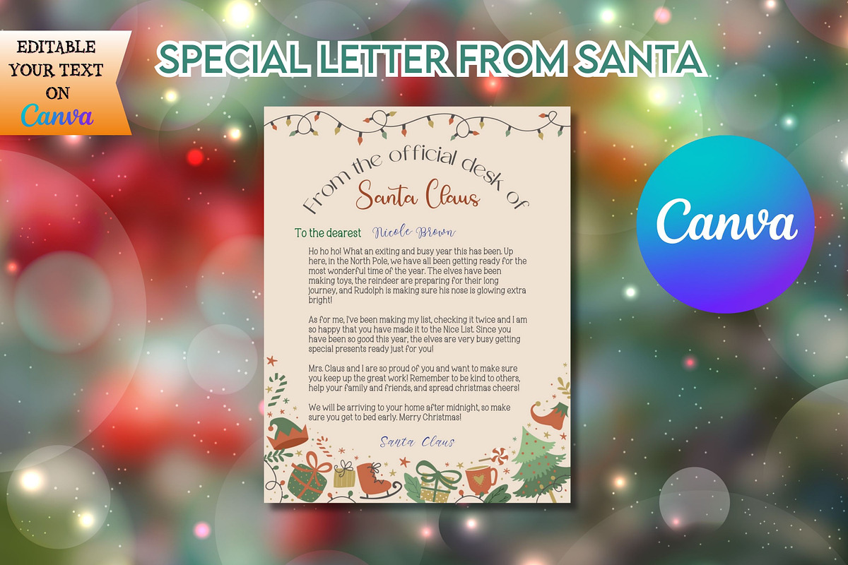 Santa Letter Bundle #13, a Print Template by Adalin Shop (Photo 2 of 14)