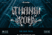 Purevil, a Blackletter Font by Burntilldead (Thumbnail 13 of 13)