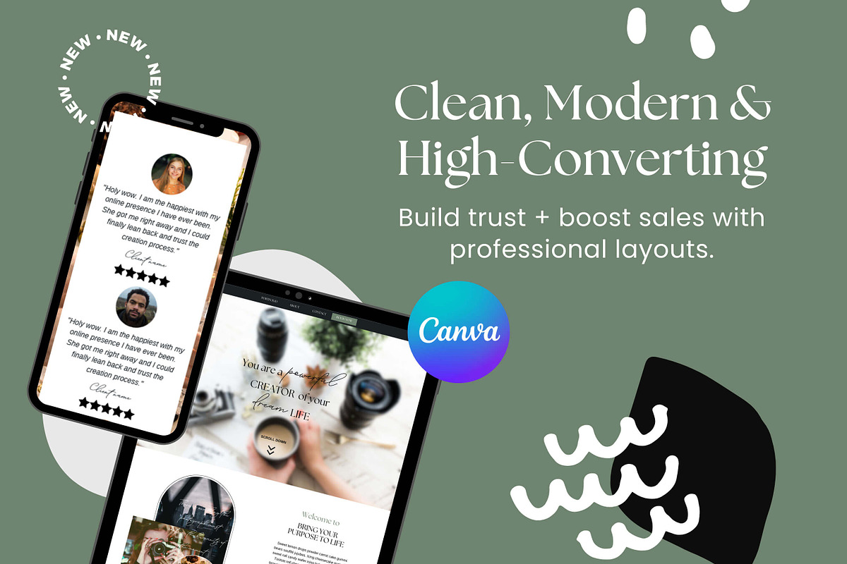 Photography Canva Website Template, a Landing Page Template by Digital Content Mix (Photo 3 of 6)