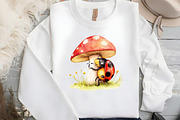 Quirky Funny Ladybug Clipart, an Illustration by DreamCafeArt (Thumbnail 4 of 6)