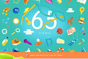 Bright Travel Items Scene Generator, a Product Mockup by mysuperproject (Thumbnail 4 of 16)