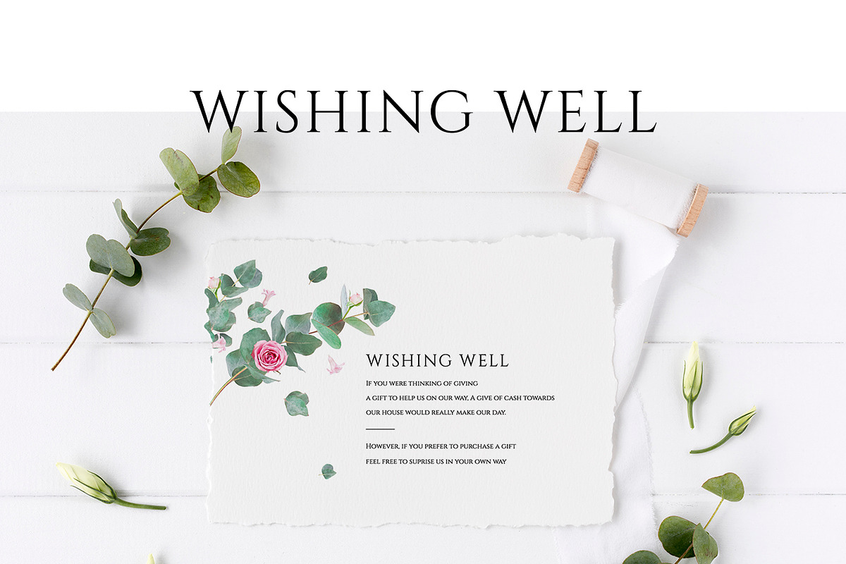 Eucalyptus Wedding Invitation Suite, an Invitation Template by Azka Creative (Photo 7 of 8)