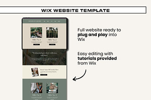 Wix Website - Tropical Boho