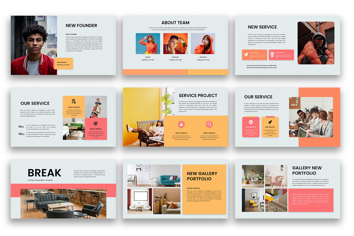 Living – Furniture PowerPoint, a Presentation Template by kreatifreya (Photo 4 of 5)