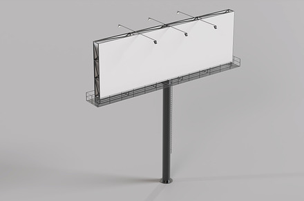 Wide outdoor billboard 3d model, an Environmental 3D Model by Art's and patterns