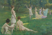 800+ Spring Season Oil Paintings, a Background Graphic by Lilithcollageart (Thumbnail 10 of 11)