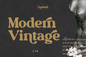 Gesture // Modern Vintage Typeface