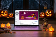 Happy Halloween Banner, a Decorative Illustration by Vector beauty (Thumbnail 3 of 3)