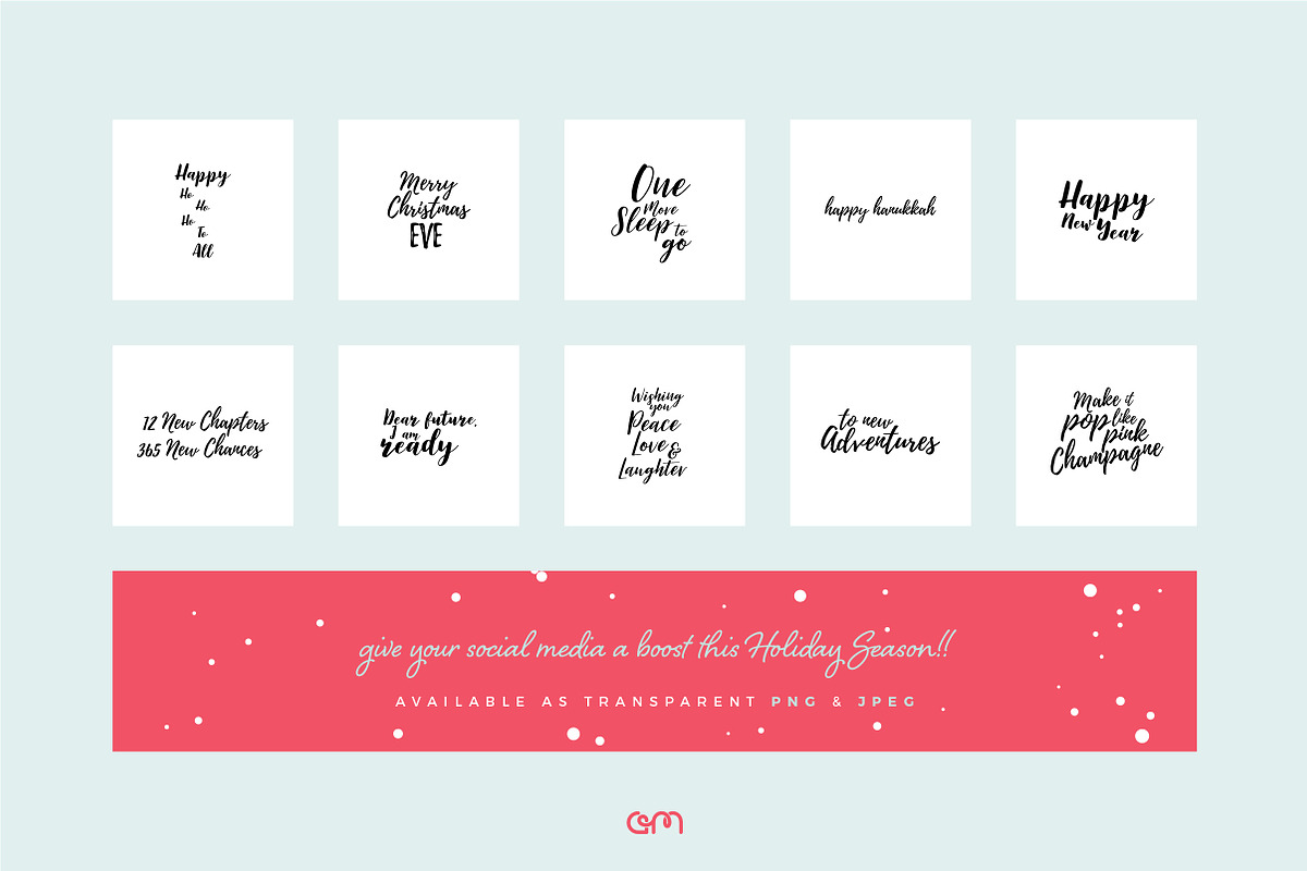 Holiday Quote Bundle, a Social Media Template by AM Studio (Photo 8 of 9)